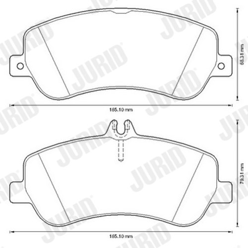 Brake Pad Set, disc brake - 573321JC JURID