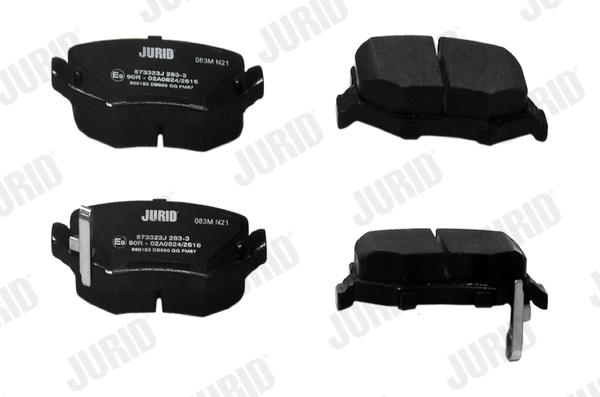 Комплект тормозных колодок, дисковый тормоз - 573323J JURID