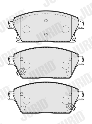 Brake Pad Set, disc brake - 573325J JURID