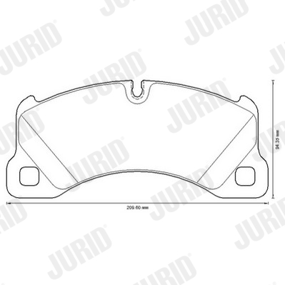 Brake Pad Set, disc brake - 573329JC JURID