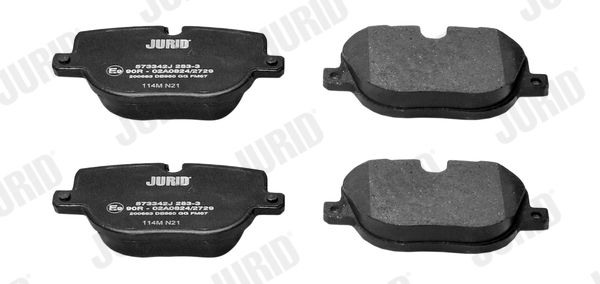 Brake Pad Set, disc brake - 573342J JURID