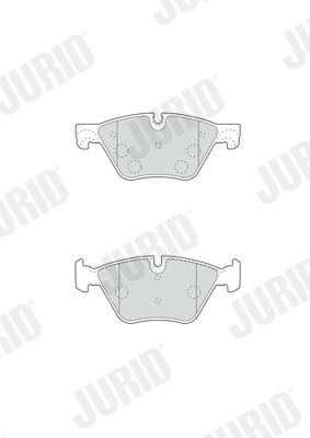 Brake Pad Set, disc brake - 573364JC JURID