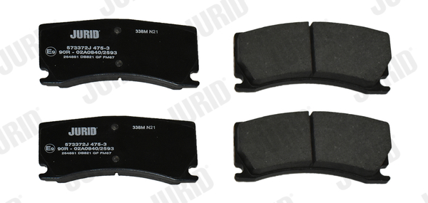 Brake Pad Set, disc brake - 573372J JURID