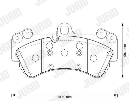 Brake Pad Set, disc brake - 573376J JURID