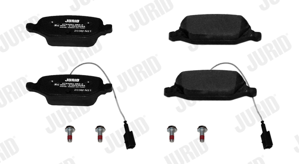 Комплект тормозных колодок, дисковый тормоз - 573400J JURID