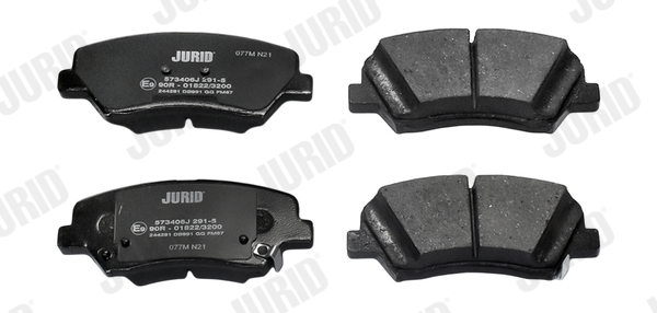 Brake Pad Set, disc brake - 573406J JURID
