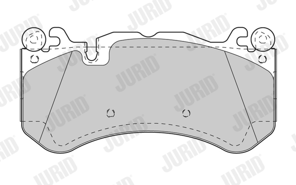 Комплект тормозных колодок, дисковый тормоз - 573425J JURID