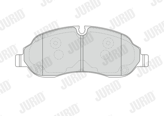 Комплект тормозных колодок, дисковый тормоз - 573438J JURID
