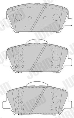 Brake Pad Set, disc brake - 573447J JURID