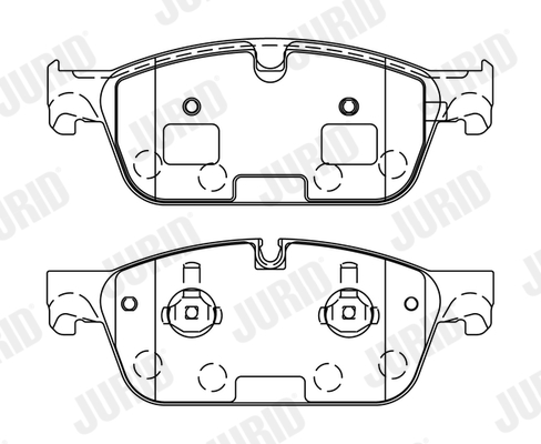Brake Pad Set, disc brake - 573448J JURID