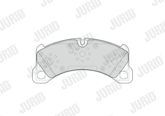 Комплект тормозных колодок, дисковый тормоз - 573618J JURID