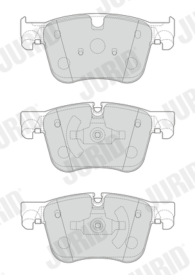 Brake Pad Set, disc brake - 573621J JURID