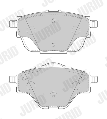 Brake Pad Set, disc brake - 573622J JURID