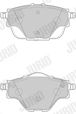 Brake Pad Set, disc brake - 573622J JURID
