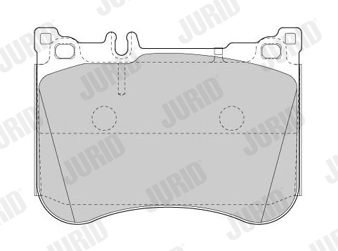 Brake Pad Set, disc brake - 573625J JURID