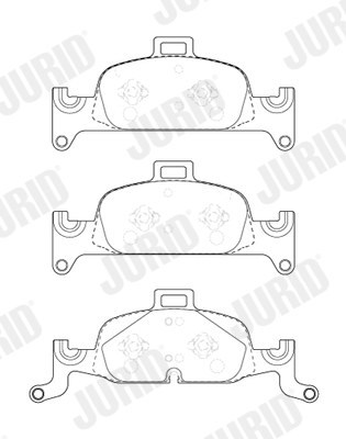 Brake Pad Set, disc brake - 573627J JURID