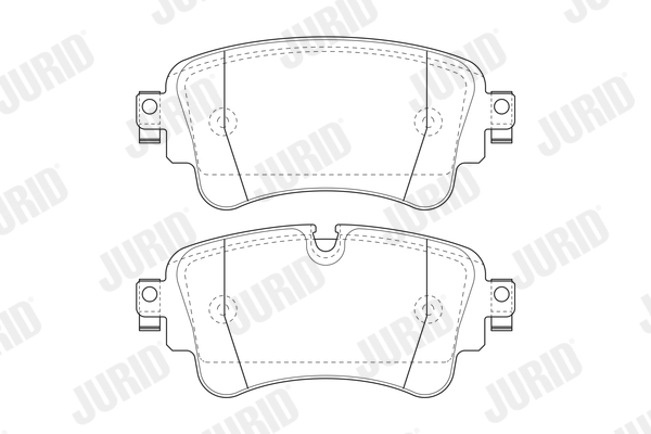 Brake Pad Set, disc brake - 573629J JURID
