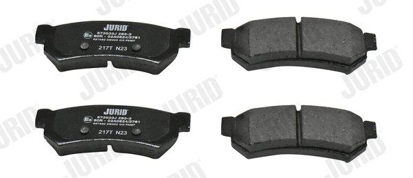 Brake Pad Set, disc brake - 573633J JURID