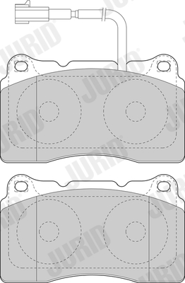 Brake Pad Set, disc brake - 573637J JURID
