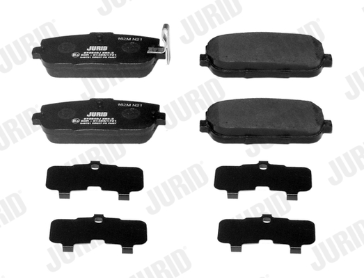 Brake Pad Set, disc brake - 573640J JURID
