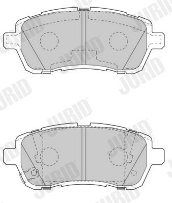 Brake Pad Set, disc brake - 573648J JURID