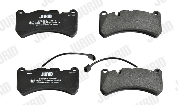 Brake Pad Set, disc brake - 573663J JURID