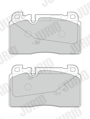 Brake Pad Set, disc brake - 573688J JURID