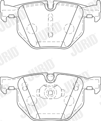 Brake Pad Set, disc brake - 573744J JURID