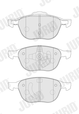 Brake Pad Set, disc brake - 573753J JURID
