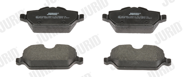 Brake Pad Set, disc brake - 573755J JURID