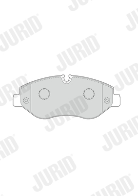 Комплект тормозных колодок, дисковый тормоз - 573760J JURID