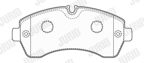 Brake Pad Set, disc brake - 573761J JURID