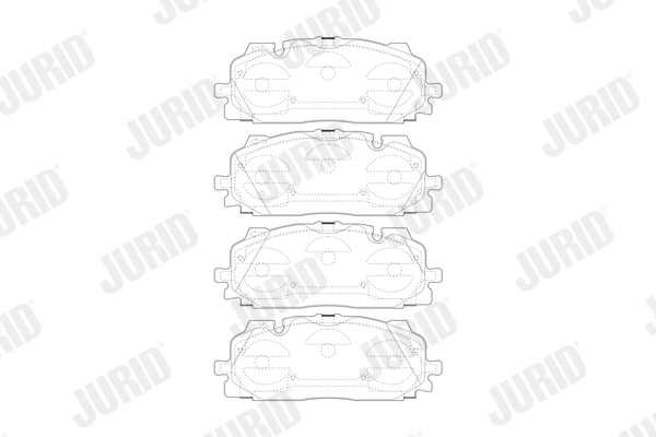 Brake Pad Set, disc brake - 573773J JURID
