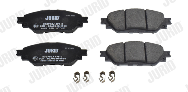 Brake Pad Set, disc brake - 573788J JURID