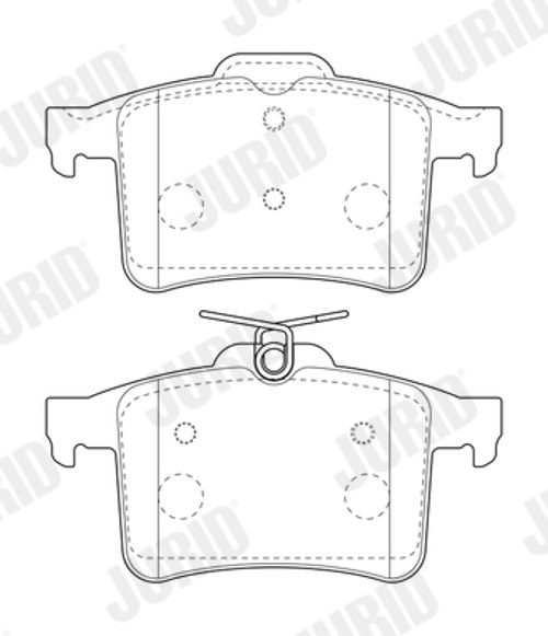 Brake Pad Set, disc brake - 573800J JURID
