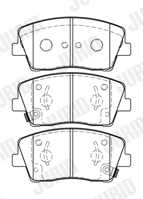 Brake Pad Set, disc brake - 573819J JURID