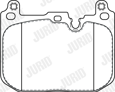 Brake Pad Set, disc brake - 573854J JURID