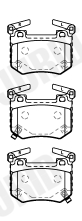 Brake Pad Set, disc brake - 573870J JURID