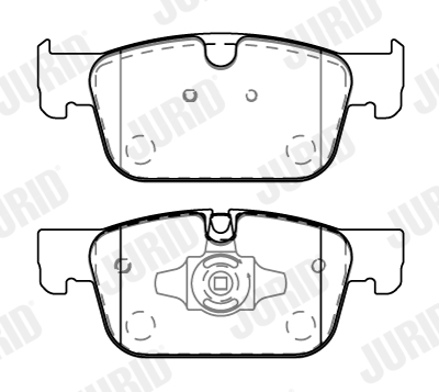 Brake Pad Set, disc brake - 573876J JURID