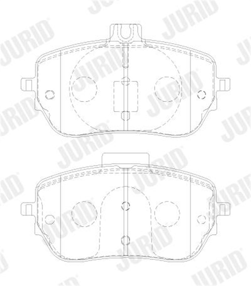 Brake Pad Set, disc brake - 573883J JURID