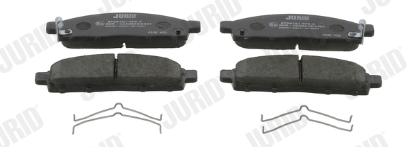 Brake Pad Set, disc brake - 573916J JURID