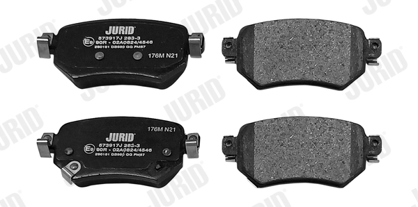 Brake Pad Set, disc brake - 573917J JURID