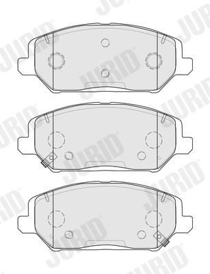 Brake Pad Set, disc brake - 574057J JURID
