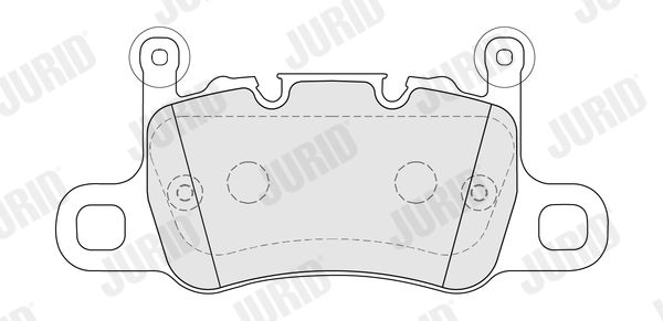 Brake Pad Set, disc brake - 574102J JURID