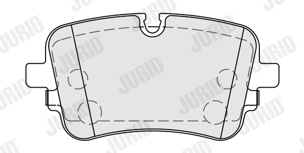 Brake Pad Set, disc brake - 574104J JURID