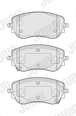 Brake Pad Set, disc brake - 574107J JURID