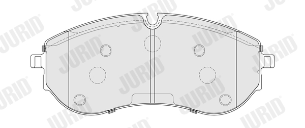 Brake Pad Set, disc brake - 574110J JURID