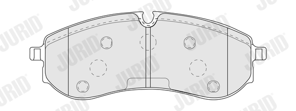 Brake Pad Set, disc brake - 574201J JURID