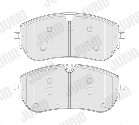 Brake Pad Set, disc brake - 574202J JURID