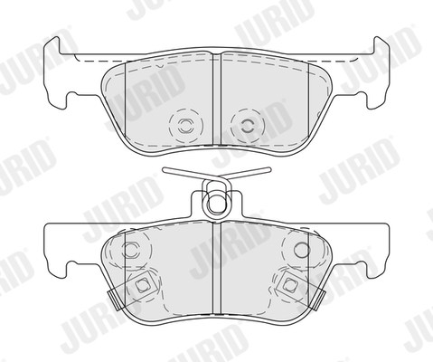 Brake Pad Set, disc brake - 574222J JURID